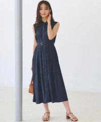 grove/贅沢プリーツが華やかなシャンブレープリーツワンピース/508120174