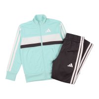 adidas/アディダス adidas メンズ シーズナル エッセンシャルズ Tiberio スリーストライプス トリコット トラックスーツ キッズ JC9302 (グリーン/508120357