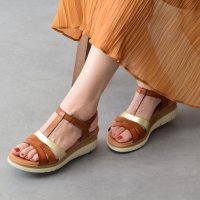Marila/マリラ Marila 異素材コンビ厚底サンダル/508120465