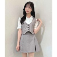 F.i.n.t/フィント F i.n.t 楽天ガールズアワード 【モデル着用商品】ディープネックベストセットアップ【洗える】/508121295