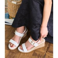 KOBE LETTUCE/コウベレタス KOBE LETTUCE 7cmウェッジツーベルトジュートサンダル [I2646]/508121365