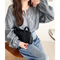 Classical Elf/クラシカルエルフ Classical Elf 軽やかさと気品を纏う。シアーオーガンジーノーカラーブルゾン（ショート丈）/508121618