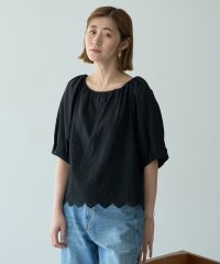 YECCA VECCA/イェッカ ヴェッカ YECCA VECCA アイレット刺繍タックスリーブブラウス/508121917