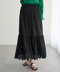 YECCA VECCA/イェッカ ヴェッカ YECCA VECCA アイレット刺繍ギャザーフレアスカート/508121918
