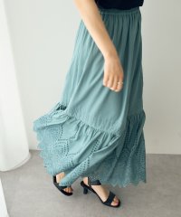 YECCA VECCA/イェッカ ヴェッカ YECCA VECCA アイレット刺繍ギャザーフレアスカート/508121918