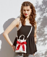 Maison de FLEUR/メゾン ド フルール Maison de FLEUR チェリープリントミニリボン2Wayバッグ/508122062