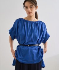 ROPE'/クリア天竺ギャザー半袖プルオーバー【洗える/お仕事服】/508122088