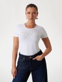 GUESS/ゲス GUESS CN Ss Logo Segquins Tee/508122129