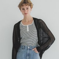 coca/コカ coca 麻タッチメッシュカーディガン/508122305