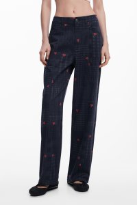 Desigual/デシグアル Desigual CHERRYCHECK ロングパンツ/508122316