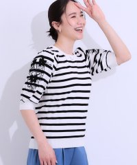 SHOO・LA・RUE　DRESKIP/シューラルー／ドレスキップ SHOO・LA・RUE/DRESKIP 袖刺繍ニットトップス/508122544