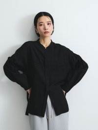 VICKY/ビッキー VICKY レーヨンヴィンテージバンドカラーシャツ≪手洗い可能≫/508122909
