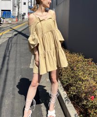 SPIRALGIRL/スパイラルガール SPIRALGIRL オフショルティアードワンピース/508123229