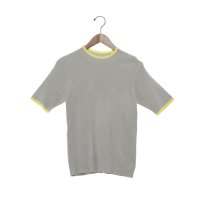 feepur/フェピュール feepur 【ハンドウォッシャブル】バイカラー5分袖ニット//508123252