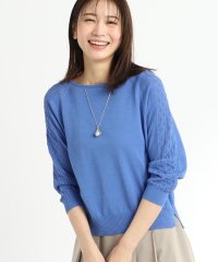 Reflect/【WEB先行カラーあり／手洗い可】透かし柄スリーブニット/508123358