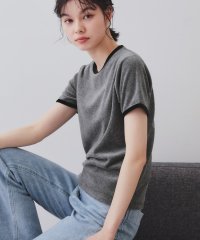 OPAQUE.CLIP/ベロアTシャツ【洗濯機洗い可】/508123377