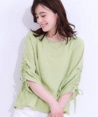 SHOO・LA・RUE　DRESKIP/シューラルー／ドレスキップ SHOO・LA・RUE/DRESKIP 袖シャーリングブラウス/508123395