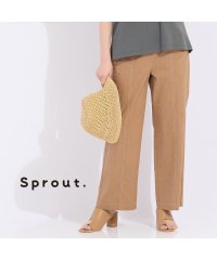 Liliane Burty/【Sprout.】綿麻混デニム　ワイドパンツ/508123535