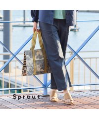 Liliane Burty/【Sprout.】綿麻混デニム　ワイドパンツ/508123535