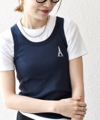 SHIPS any WOMEN/【SHIPS any別注】PETIT BATEAU: ロゴ プリント タンクトップ 25SS/508123563
