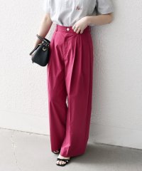 SHIPS any WOMEN/SHIPS any:〈洗濯機可能〉タイプライター セミ ワイド タック パンツ/508123564