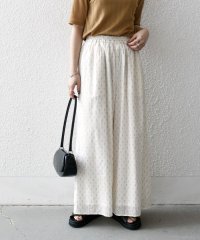 SHIPS any WOMEN/SHIPS any:〈洗濯機可能〉ラメ ドビー ギャザー ワイド パンツ/508123565