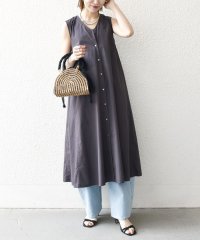 SHIPS any WOMEN/SHIPS any:〈洗濯機可能〉ポプリン Vネック Aライン ノースリーブ ワンピース/508123567