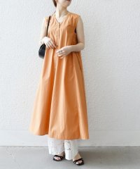 SHIPS any WOMEN/SHIPS any:〈洗濯機可能〉ポプリン Vネック Aライン ノースリーブ ワンピース/508123567