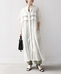 SHIPS any WOMEN/SHIPS any:〈洗濯機可能〉ピンタック ジャカード シャツ ワンピース/508123569