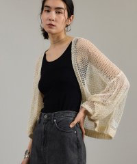 サロン　アダム　エ　ロペ/ギマコットンスパンコールカーディガン/508123747