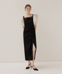 Leja/レジャ Leja グラスオーガンジーフリルスリーブフロントIラインドレス結婚式 パーティー 成人式 二次会 同窓会 お呼ばれ オケージョン 20代 30代 40/508124035
