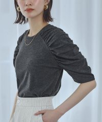Ampirula/アンピルーラ Ampirula ショルダーギャザーTシャツ カットソー【洗える】/508124045