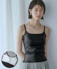 Ampirula/アンピルーラ Ampirula 合皮レザーカップ付キャミソール/508124047