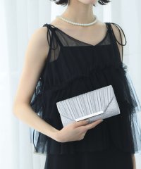 GIRL/ガール GIRL サテン×ラメ プリーツ 2wayバッグ パーティーバッグ 結婚式 パーティー お呼ばれ オケージョン/508124052