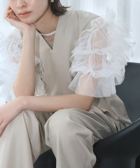 GIRL/ガール GIRL チュールボリュームスリーブトップス 結婚式 パーティー オケージョン お呼ばれ/508124054