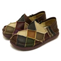 ESTACION/エスタシオン Estacion Estacion～エスタシオン～・パッチワーク本革スリッポンシューズ【tg025】/508124090