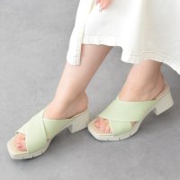 bussola/ブソラ bussola クロスニットミュールサンダル/508124160