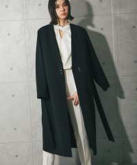 SMILE ORCHID/スマイルオーキッド SMILE ORCHID ノーカラーファスナー付きサイドスリットロングコート/508124342