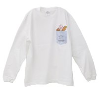 cinemacollection/シネマコレクション cinemacollection カナヘイの小動物 Tシャツ ポケットBIGロンT パン巡り WH ワタナベ 長袖 ロングTシャツ キャラク/508124459