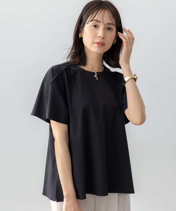 WEB限定・接触冷感・UVケア】スムースシルケット カットソー