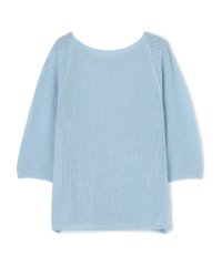 GALERIE VIE/クレープコットンメッシュ クルーネックプルオーバー/506204504