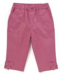 BeBe/ピケストレッチフラワーモチーフサブリナパンツ(90~160cm)/508090653