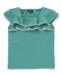 BeBe/キャップスリーブスクエアネックフリルTシャツ(90~150cm)/508090659