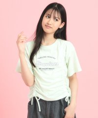 PINK-latte/フロントドロストリボンTシャツ/508123899