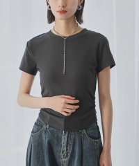Ampirula/アンピルーラ Ampirula サイドギャザーTシャツ カットソー【洗える】/508124042