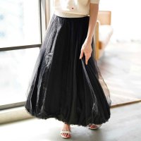 Sawa a la mode/サワアラモード Sawa a la mode チュールベールに包まれたバルーンロングスカート/508124811
