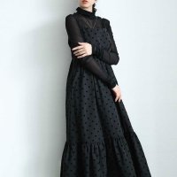 Sawa a la mode/サワアラモード Sawa a la mode フロッキードットティアードキャミワンピース/508124812