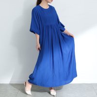 Sawa a la mode/サワアラモード Sawa a la mode 気分が高揚する色彩プリーツ切替フレアワンピース/508124841