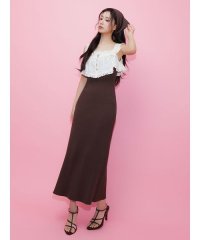 SNIDEL/レースドッキングニットワンピース/508125398