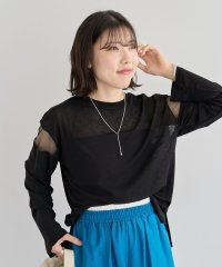 Green Parks/グリーン パークス Green Parks シアー切替長袖プルオーバー/508125534